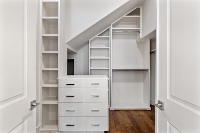 6011 Burgoyne Rd Unit A, Houston, TX 77057 - walk in closet featuring dark wood-style floors