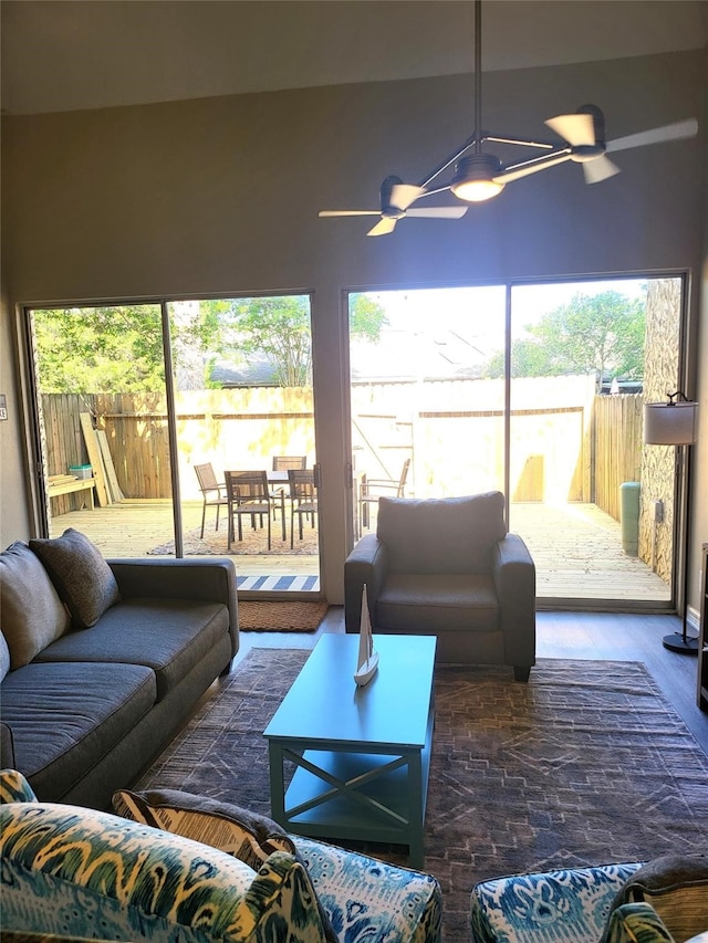 3922 Lakewood Dr, Montgomery, TX 77356 - living room featuring wood finished floors and a wealth of natural light