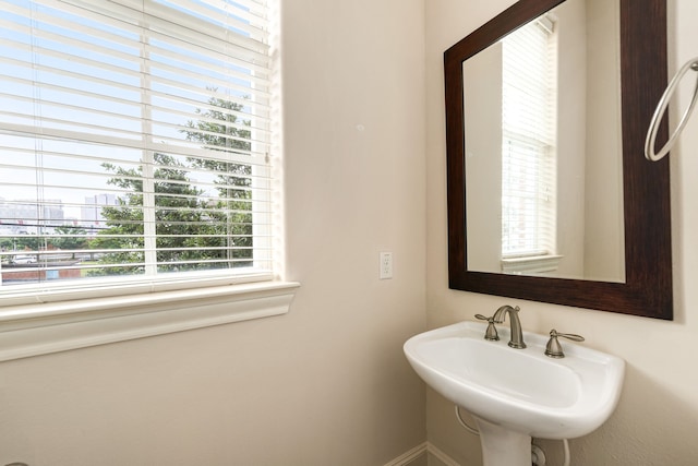 bathroom with a sink