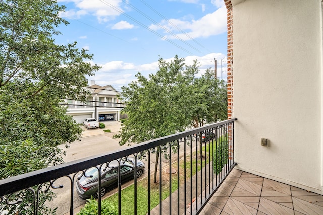 view of balcony