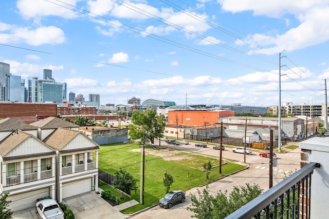 exterior space with a view of city