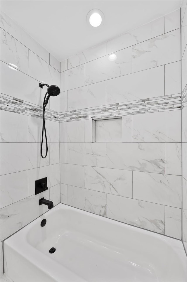 2611 Teague Rd, Houston, TX 77080 - bathroom featuring tub / shower combination