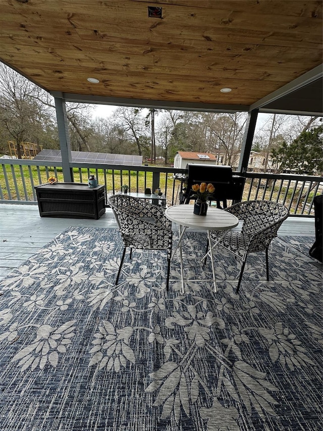 view of wooden terrace