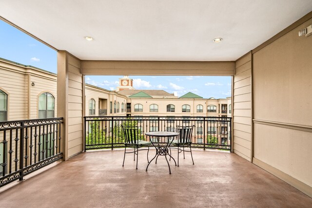 view of balcony