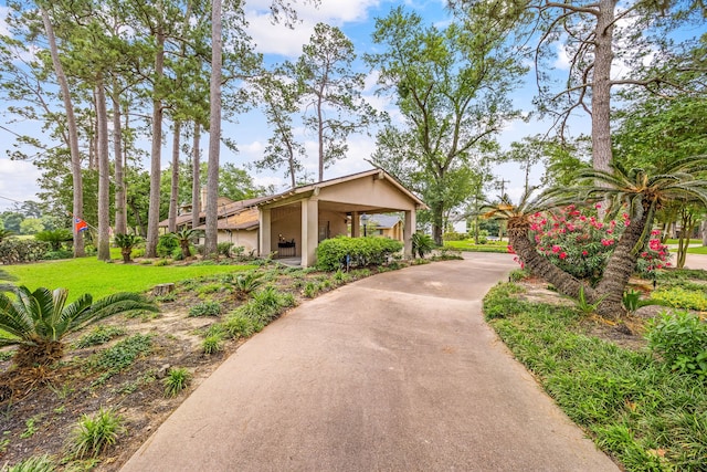 6303 Pebble Beach Dr, Houston, TX 77069 - exterior space featuring concrete driveway and stucco siding
