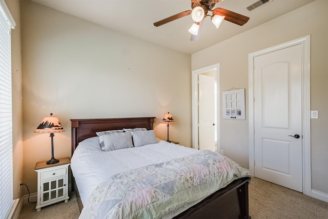 2402 Chesley Park Ct, Katy, TX 77494 - carpeted bedroom with baseboards and a ceiling fan