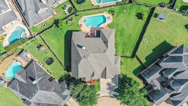 2402 Chesley Park Ct, Katy, TX 77494 - drone / aerial view of a pool