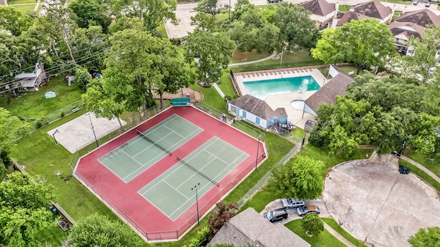 birds eye view of property