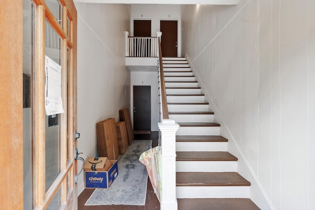view of stairs
