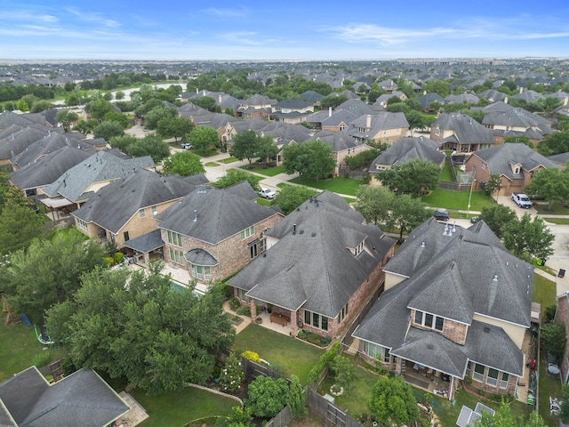 bird's eye view featuring a residential view