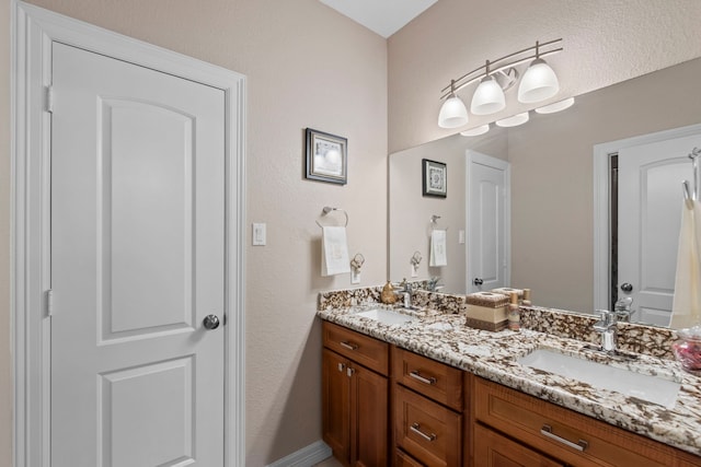 19486 Humaya Dr, Porter, TX 77365 - bathroom with a sink and double vanity