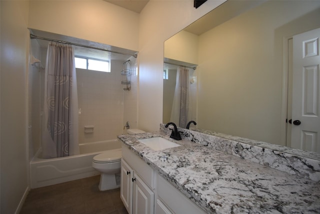 21418 Bentgrass Ct, Katy, TX 77450 - full bath featuring toilet, shower / tub combo, and vanity