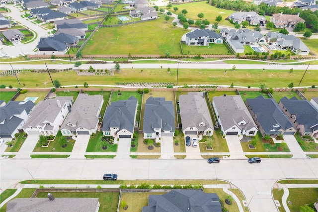 drone / aerial view with a residential view