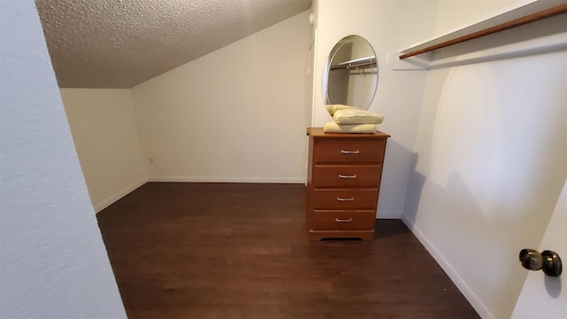 spacious closet featuring dark wood finished floors
