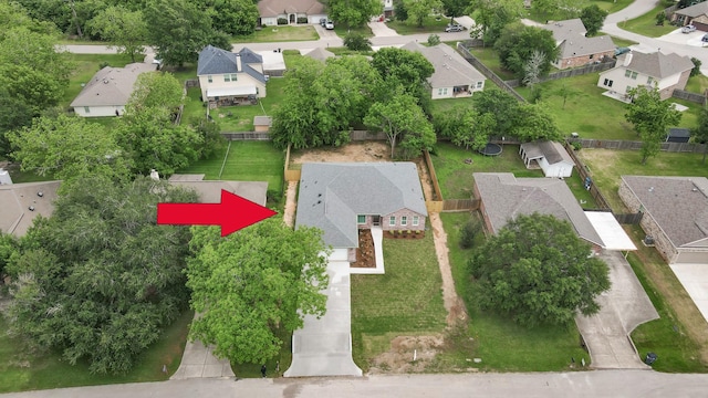 12390 Green Ridge Dr, Willis, TX 77318 - aerial view with a residential view