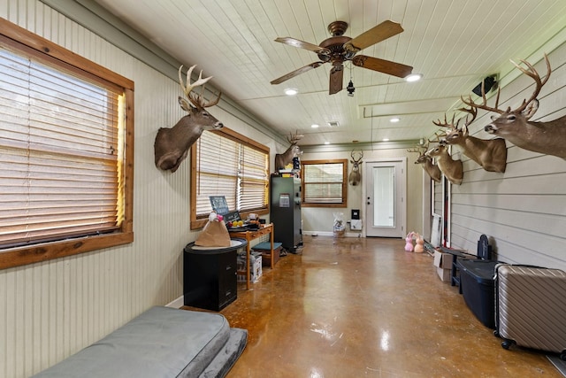 view of sunroom