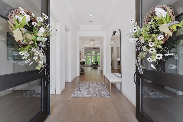 15631 Audubon Park Dr, Magnolia, TX 77354 - entryway with light wood finished floors