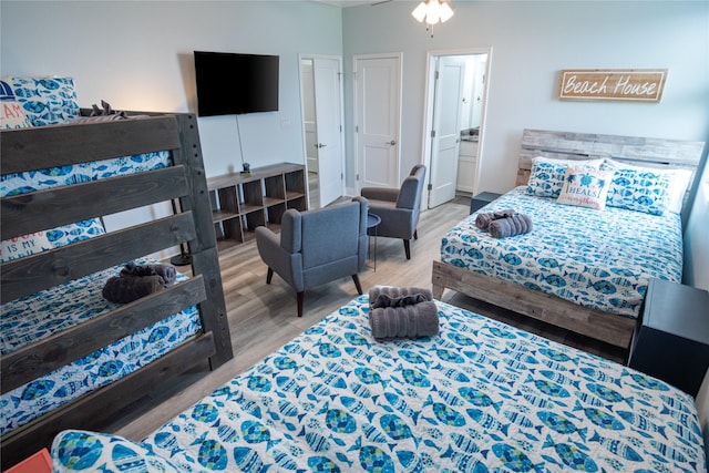 4413 Strand Ave, Port Bolivar, TX 77650 - bedroom with wood finished floors