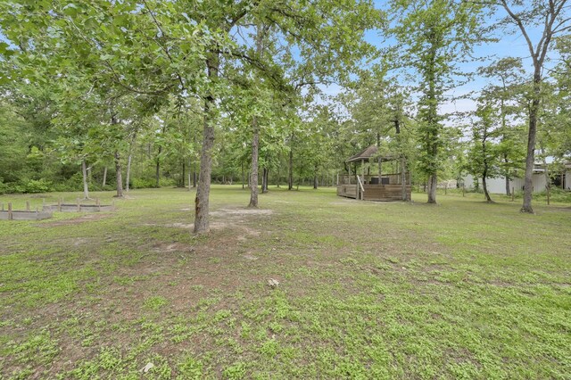 9948 Roda Dr, Conroe, TX 77303 - view of yard with a gazebo