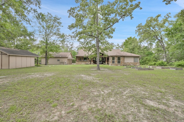 9948 Roda Dr, Conroe, TX 77303 - view of yard featuring an outdoor structure
