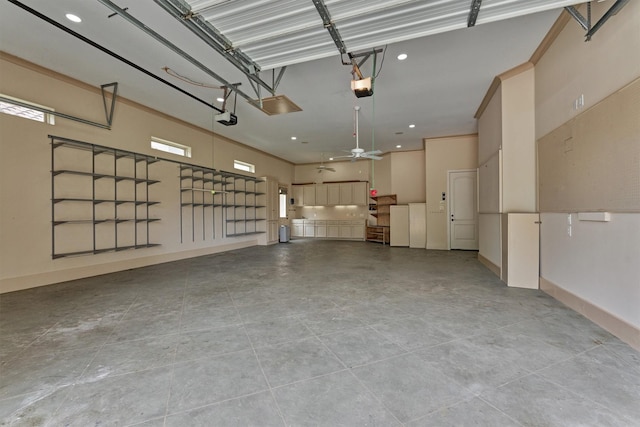 28822 Saddle Oak Dr, Montgomery, TX 77356 - garage featuring a garage door opener and recessed lighting