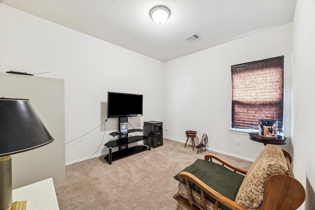 13127 Clifton Hill Ln, Houston, TX 77044 - living area with baseboards, carpet, and visible vents