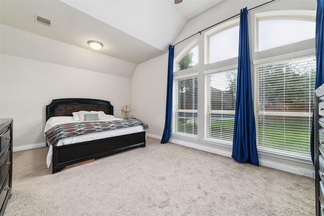 11143 Dunstan Hill Dr, Richmond, TX 77407 - carpeted bedroom featuring vaulted ceiling and baseboards