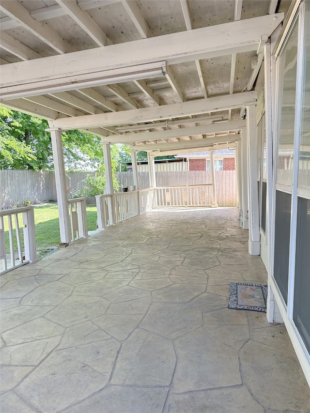 5310 Flagridge Ln, Houston, TX 77066 - view of patio with a fenced backyard