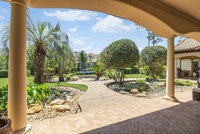25 Kings Lake Estates Blvd, Humble, TX 77346 - view of home's community featuring a trampoline and a patio