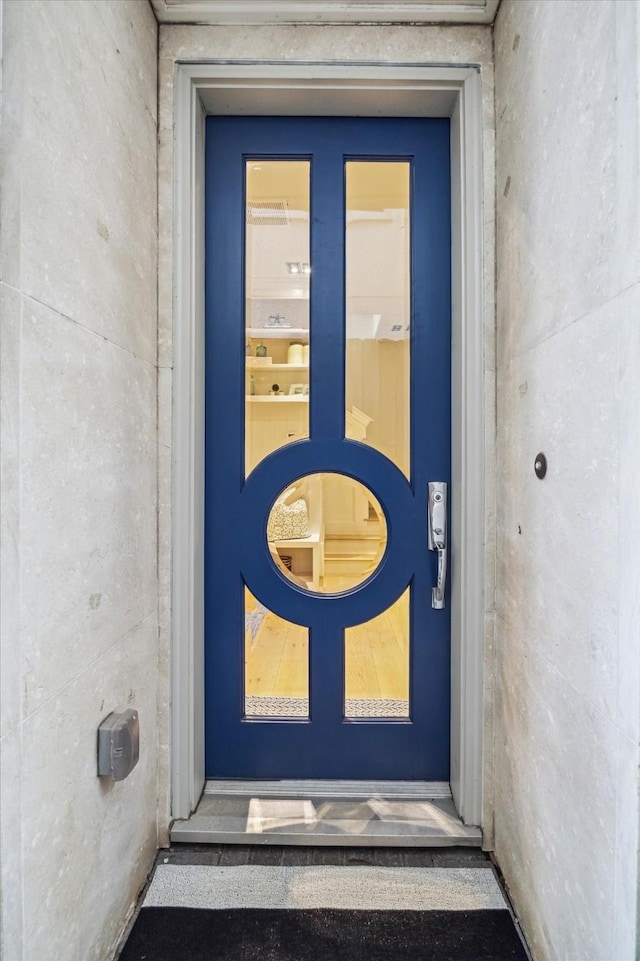 view of exterior entry