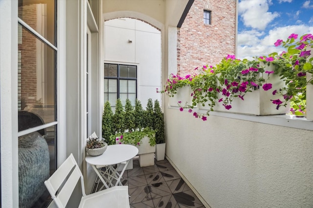 view of balcony