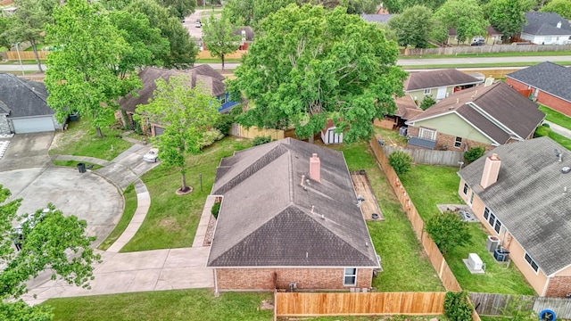 birds eye view of property featuring a residential view