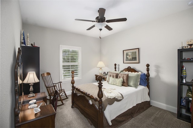 34119 Mill Creek Way, Pinehurst, TX 77362 - bedroom featuring baseboards, a ceiling fan, and carpet flooring