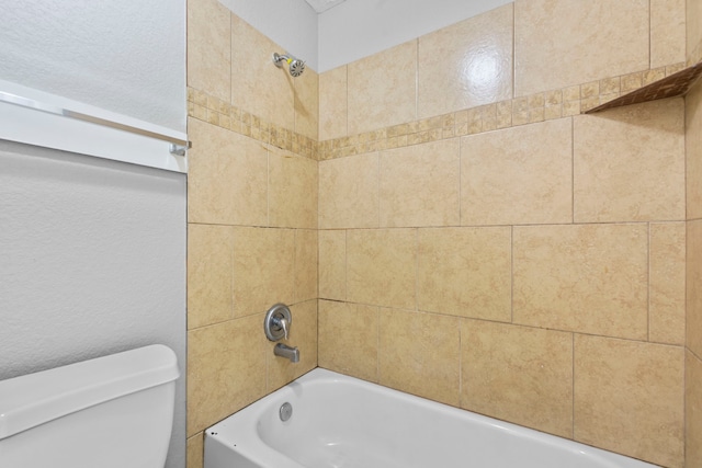 full bath with shower / bathing tub combination and toilet