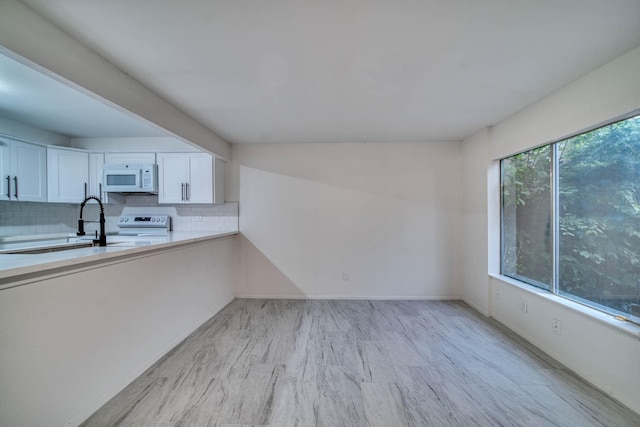 interior space featuring a sink