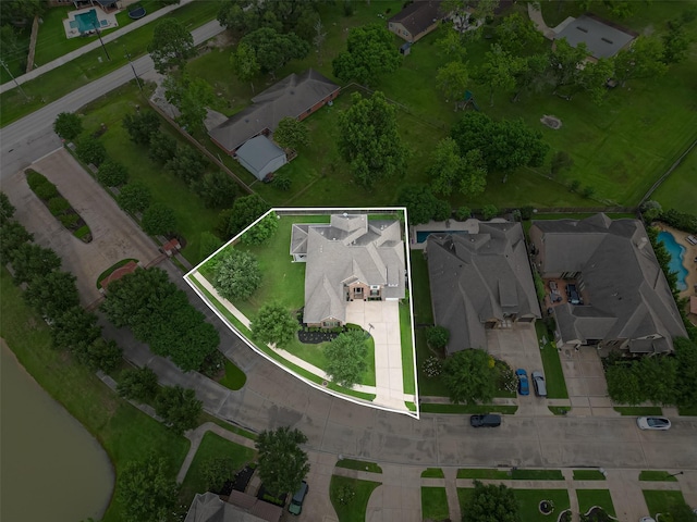 birds eye view of property featuring a residential view