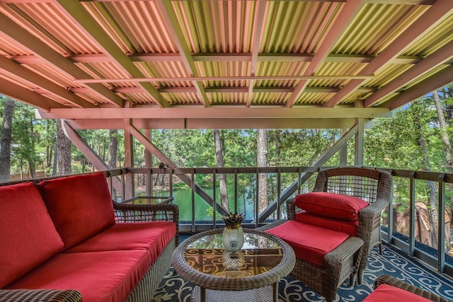 view of sunroom / solarium