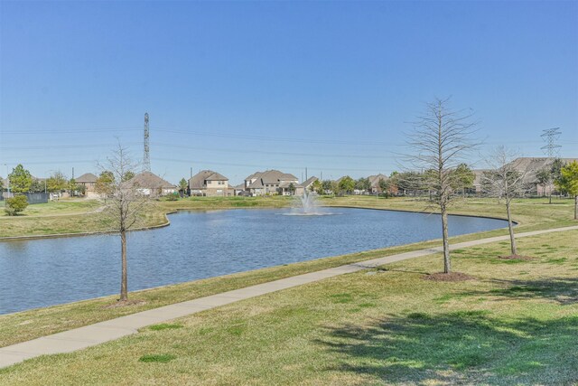9135 Monarch Field Ln, Cypress, TX 77433 - property view of water with a residential view