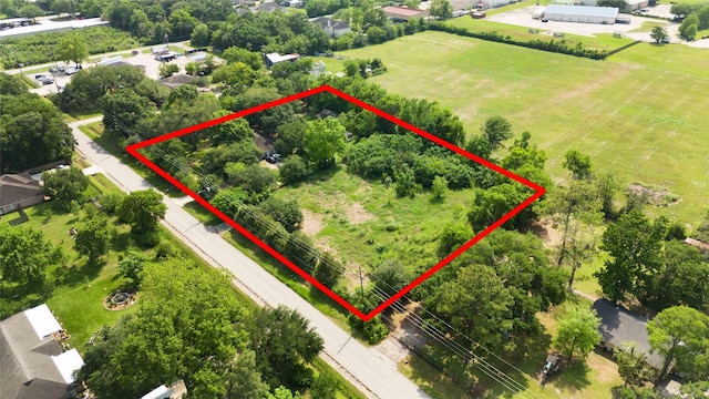 11902 Dover St, Houston, TX 77031 - aerial overview of property's location featuring property boundaries highlighted