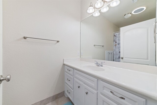 6820 Cemetary Rd, Manvel, TX 77578 - bathroom featuring vanity and tile patterned floors