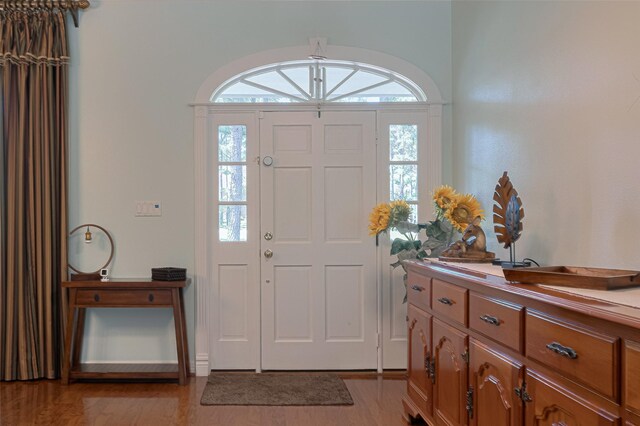 entryway featuring light wood-type flooring