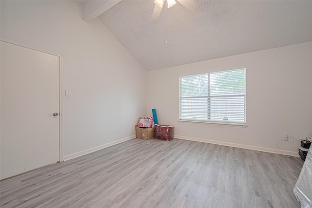 19944 Mountain Dale Dr, Cypress, TX 77433 - spare room with light wood finished floors, baseboards, and a ceiling fan