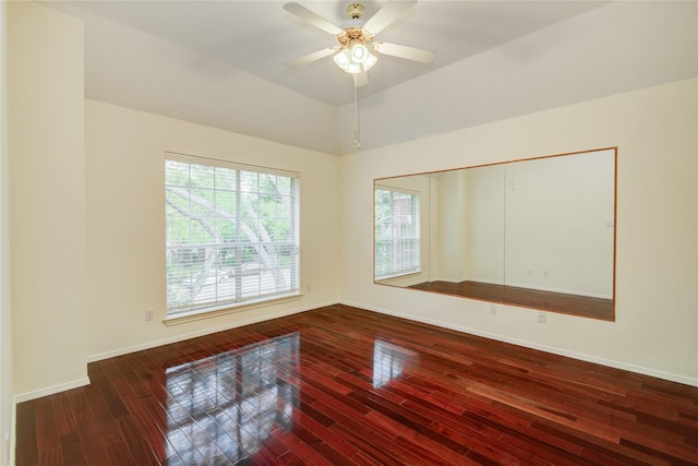 16 Treverstone Ct, Sugar Land, TX 77479 - spare room featuring a ceiling fan, baseboards, and dark wood-style floors
