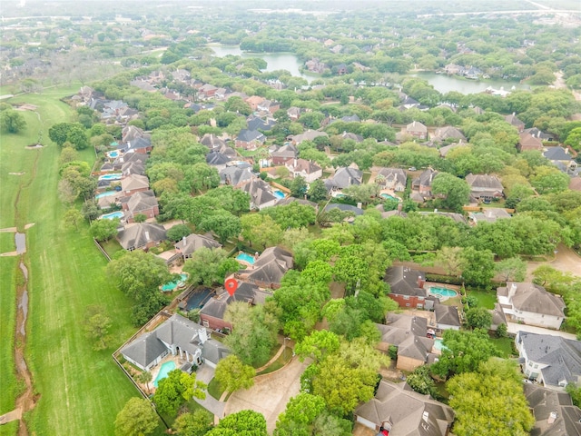 16 Treverstone Ct, Sugar Land, TX 77479 - aerial view featuring a water view and a residential view