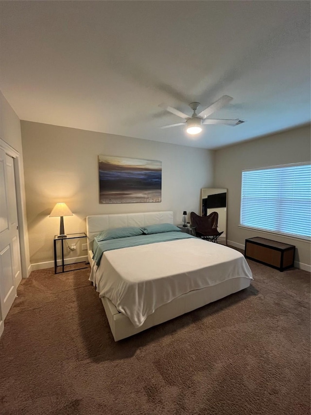 4327 Robertson St, Houston, TX 77009 - bedroom featuring carpet floors, a ceiling fan, and baseboards