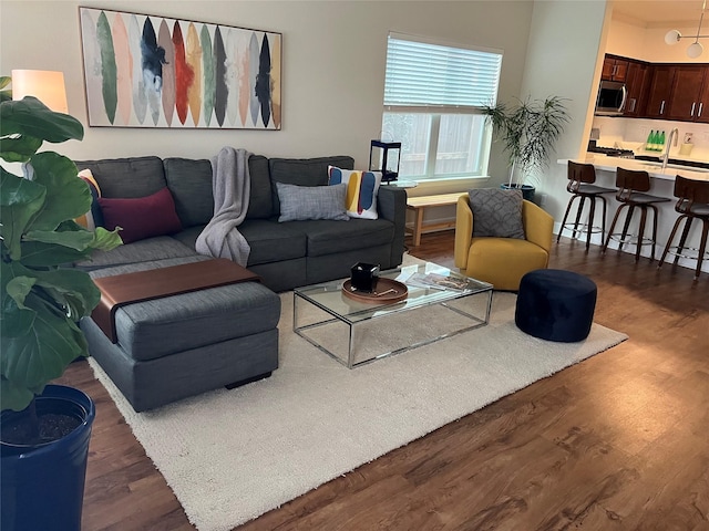 4327 Robertson St, Houston, TX 77009 - living area with wood finished floors