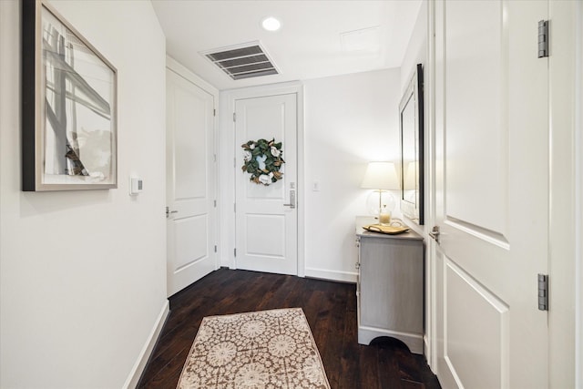 2207 Bancroft St Unit 301, Houston, TX 77027 - entrance foyer with wood-type flooring and recessed lighting
