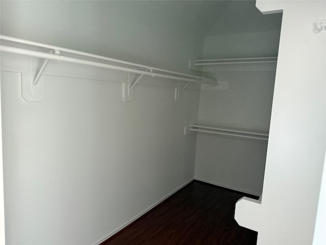 17235 Eden Falls Ct, Houston, TX 77095 - walk in closet with dark wood-style floors
