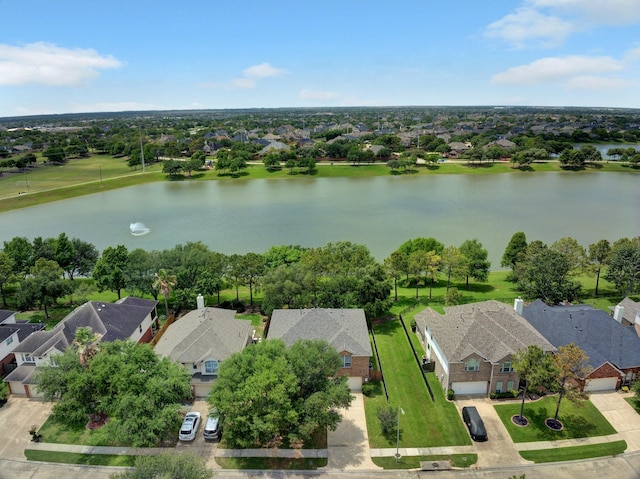 2712 Park Falls Dr, Pearland, TX 77584 - aerial perspective of suburban area with a nearby body of water