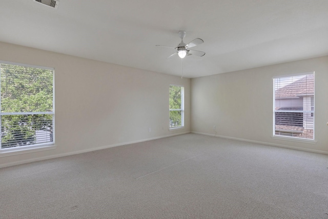 2712 Park Falls Dr, Pearland, TX 77584 - carpeted empty room with baseboards and ceiling fan
